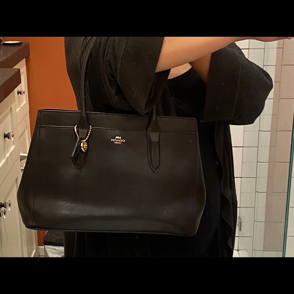 New w/tags Coach Carryall Tote Black - Picture 8 of 8
